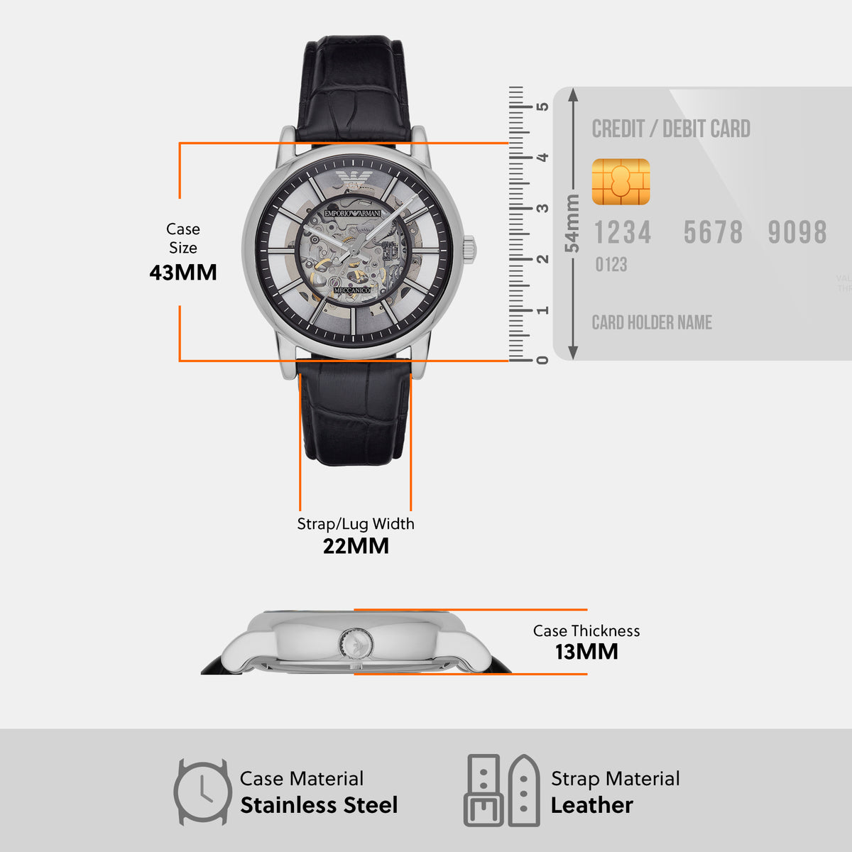 Emporio Armani Round Automatic Analog Men watch