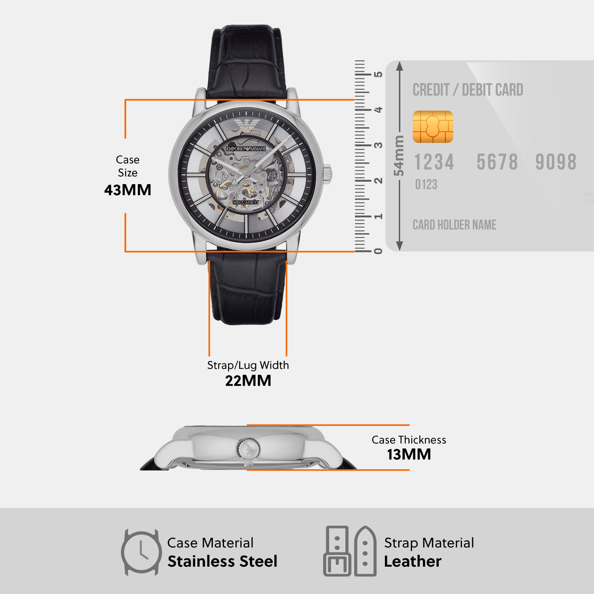 Emporio Armani Round Automatic Analog Men watch