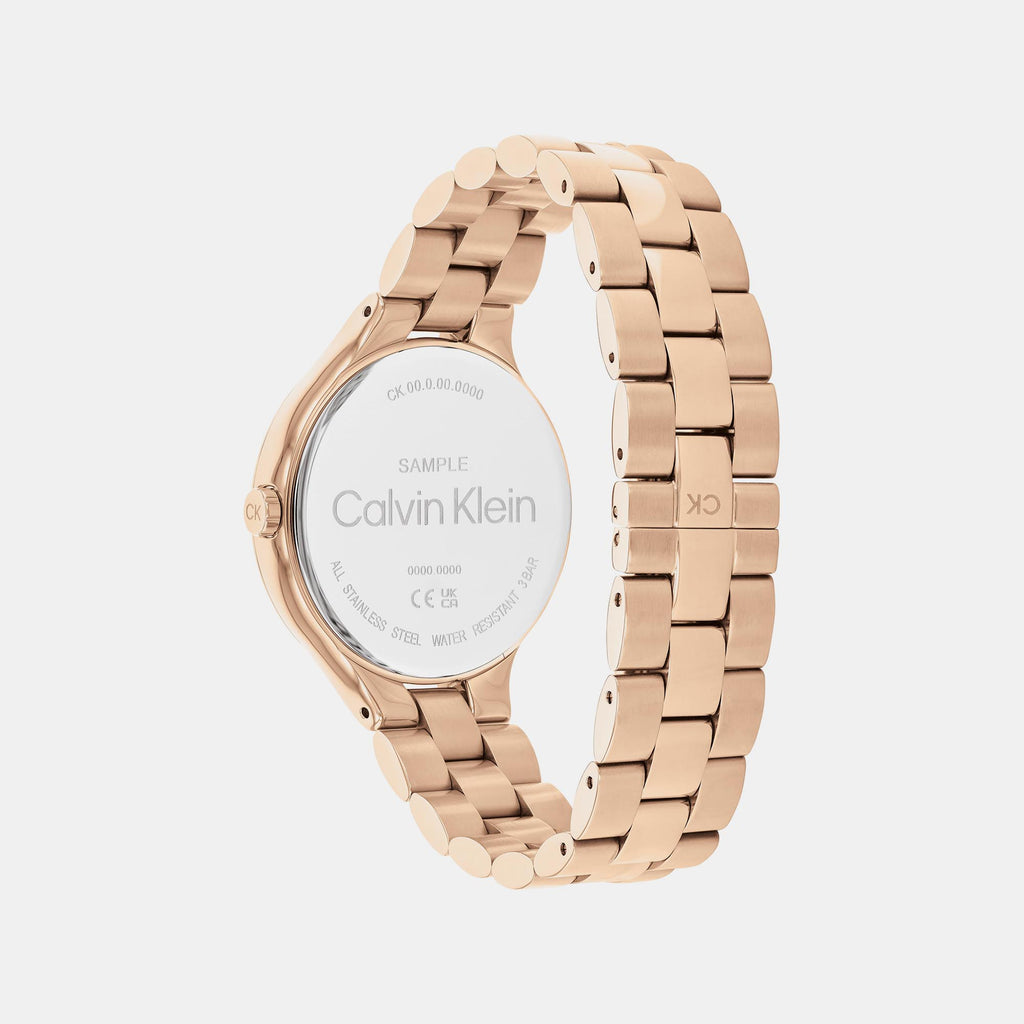 Calvin Klein Women Round Mother Of Pearl watch