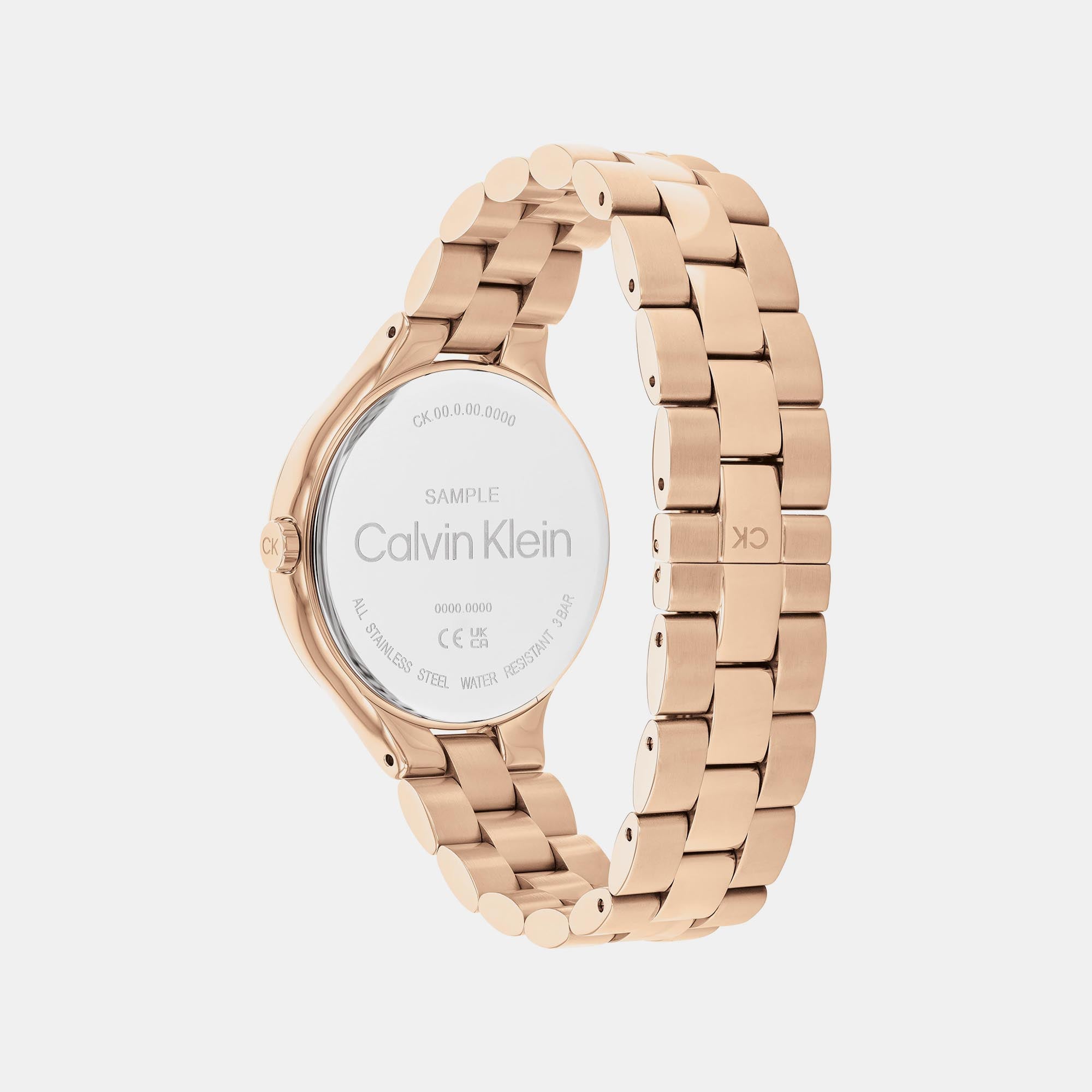 Calvin Klein Women Round Mother Of Pearl watch