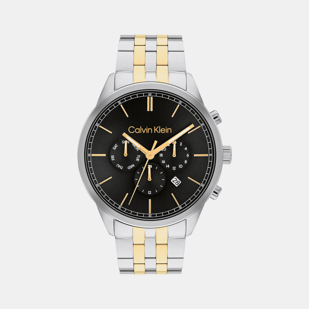 Calvin Klein Round Black Chronograph watch