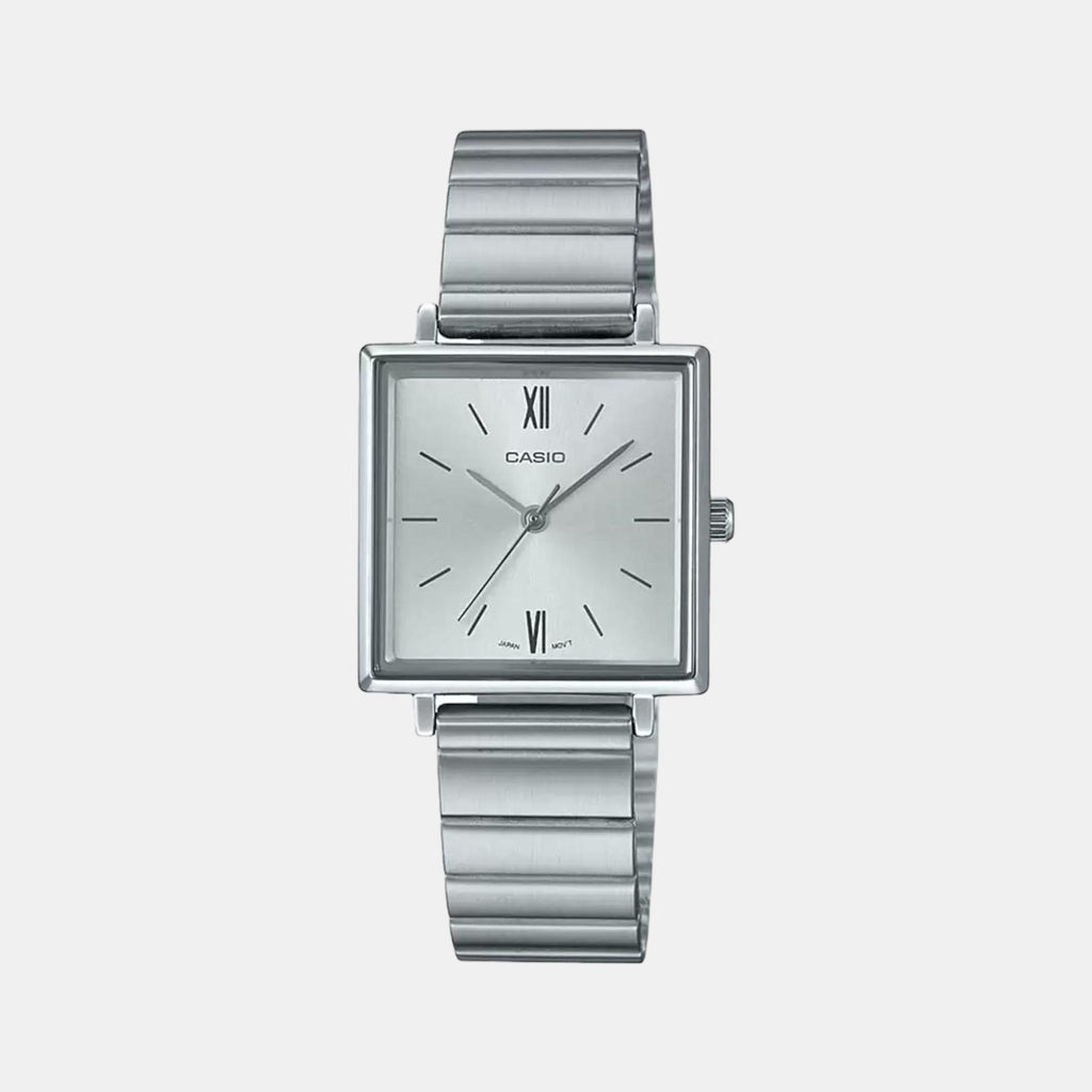 Casio Square Silver Analog watch