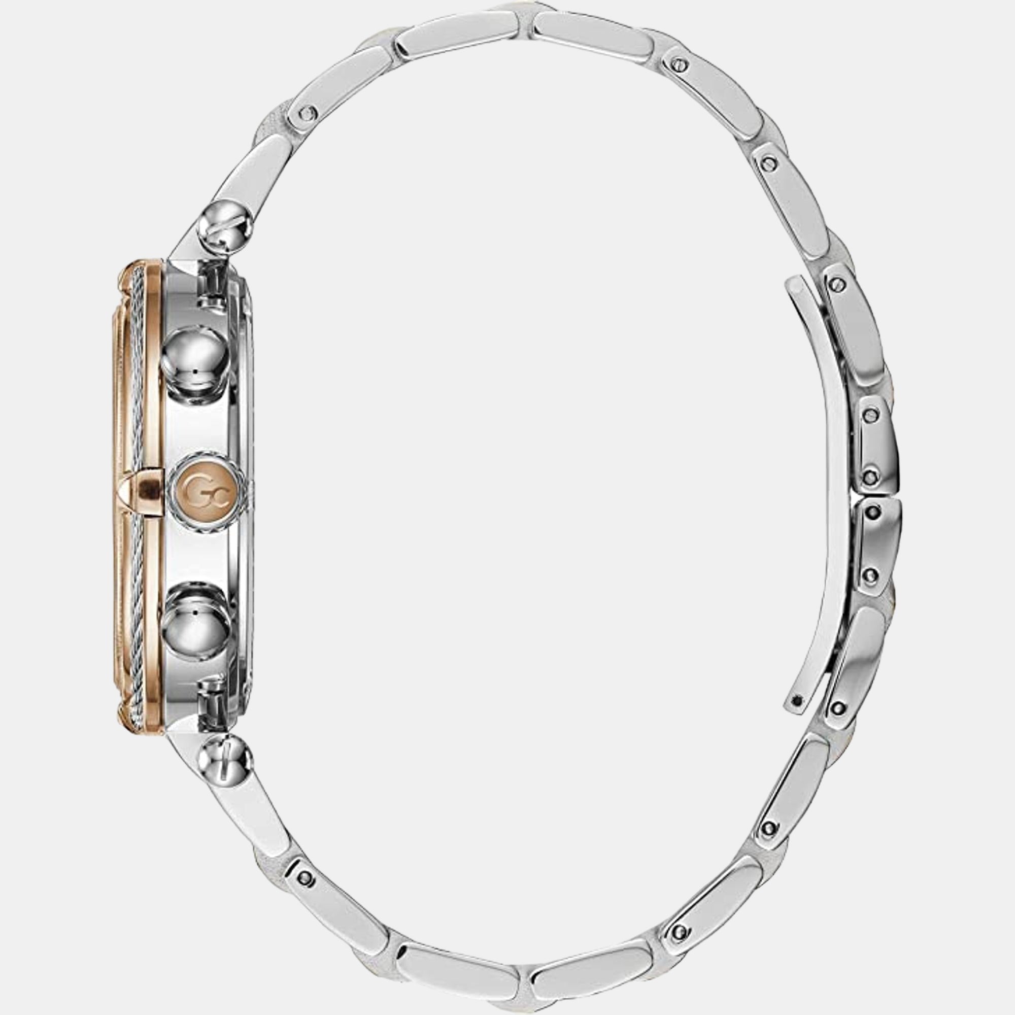 Men Quartz Grey Dial Chronograph Stainless Steel Watch Y16015L5MF