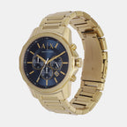 Armani Exchange Men Round Blue watch