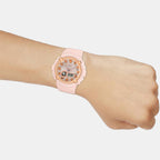 Baby-G Women Quartz Pink Dial Analog-Digital Resin Watch B230