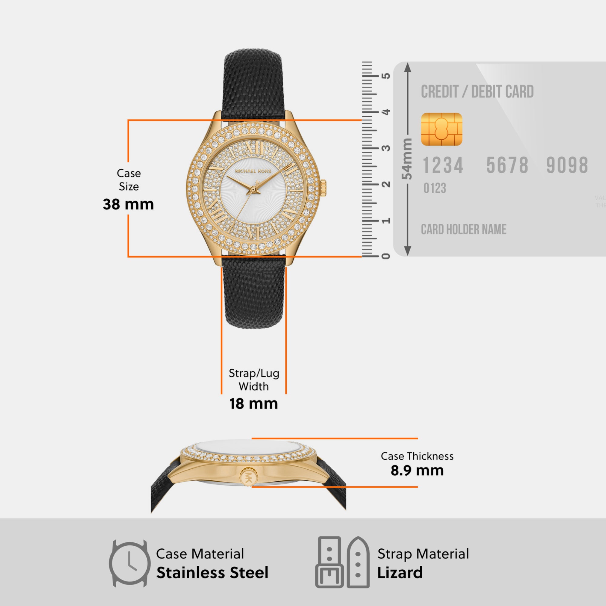 Michael Kors Stainless Steel Round watch