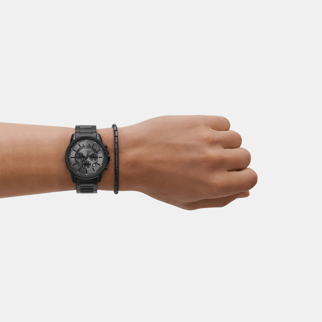 Armani Exchange Stainless Steel Round watch