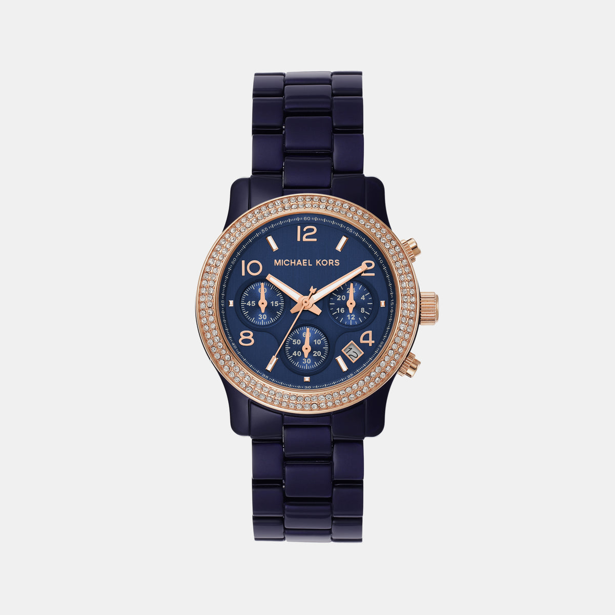 Michael Kors Round Blue Chronograph watch