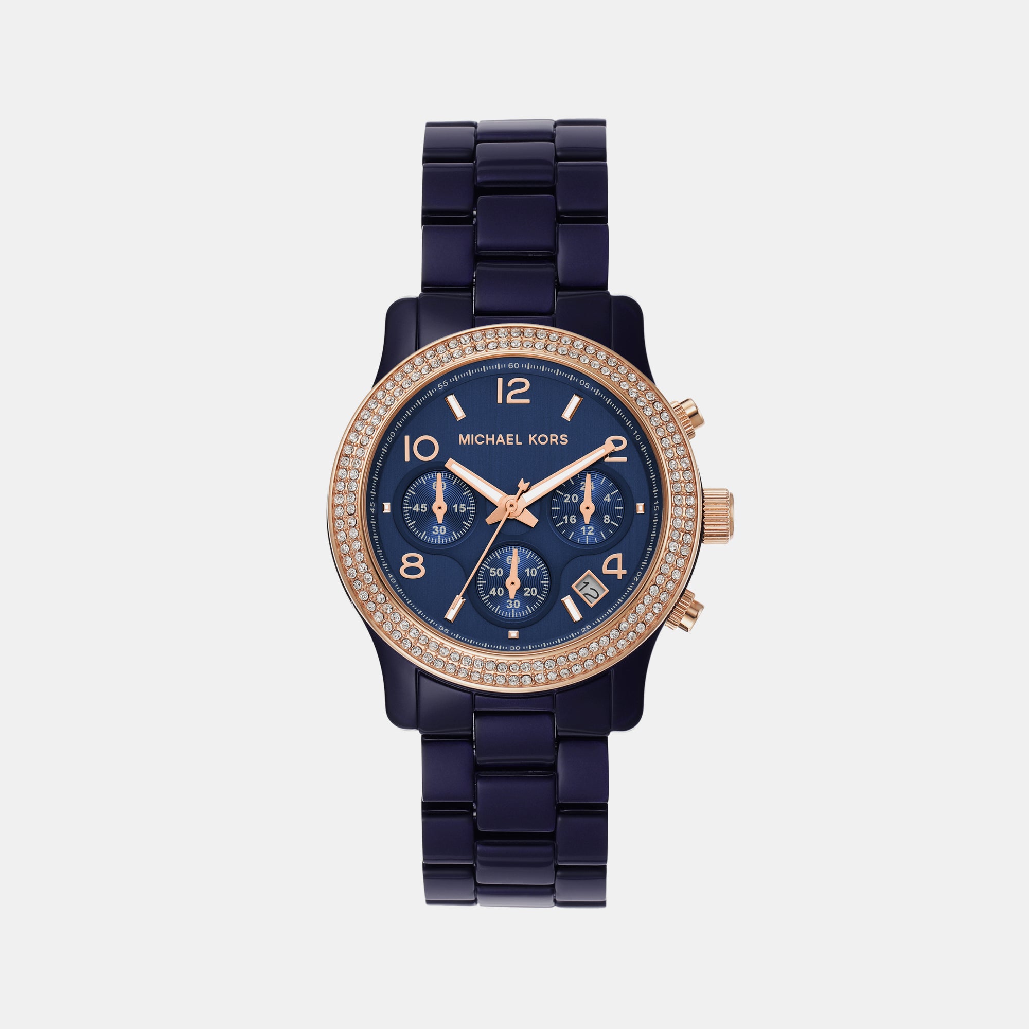 Michael Kors Round Blue Chronograph watch