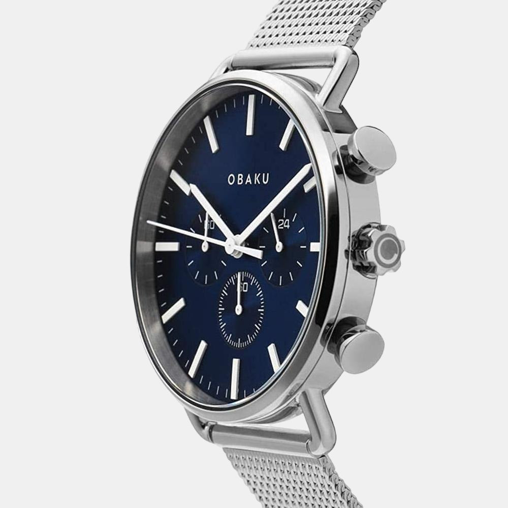 Obaku Men Round Blue watch
