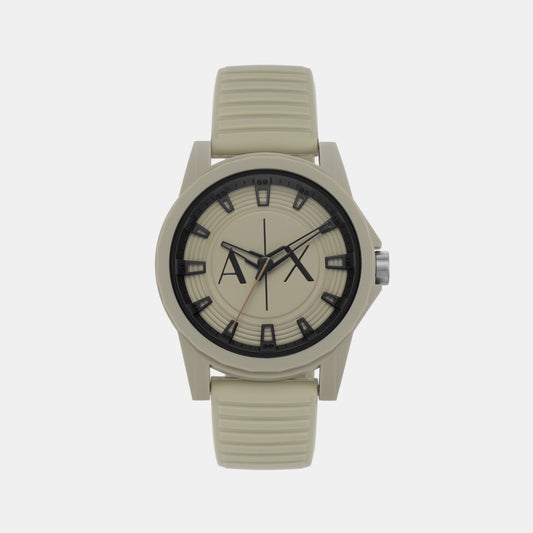 Male Brown Analog Silicon Watch AX2528