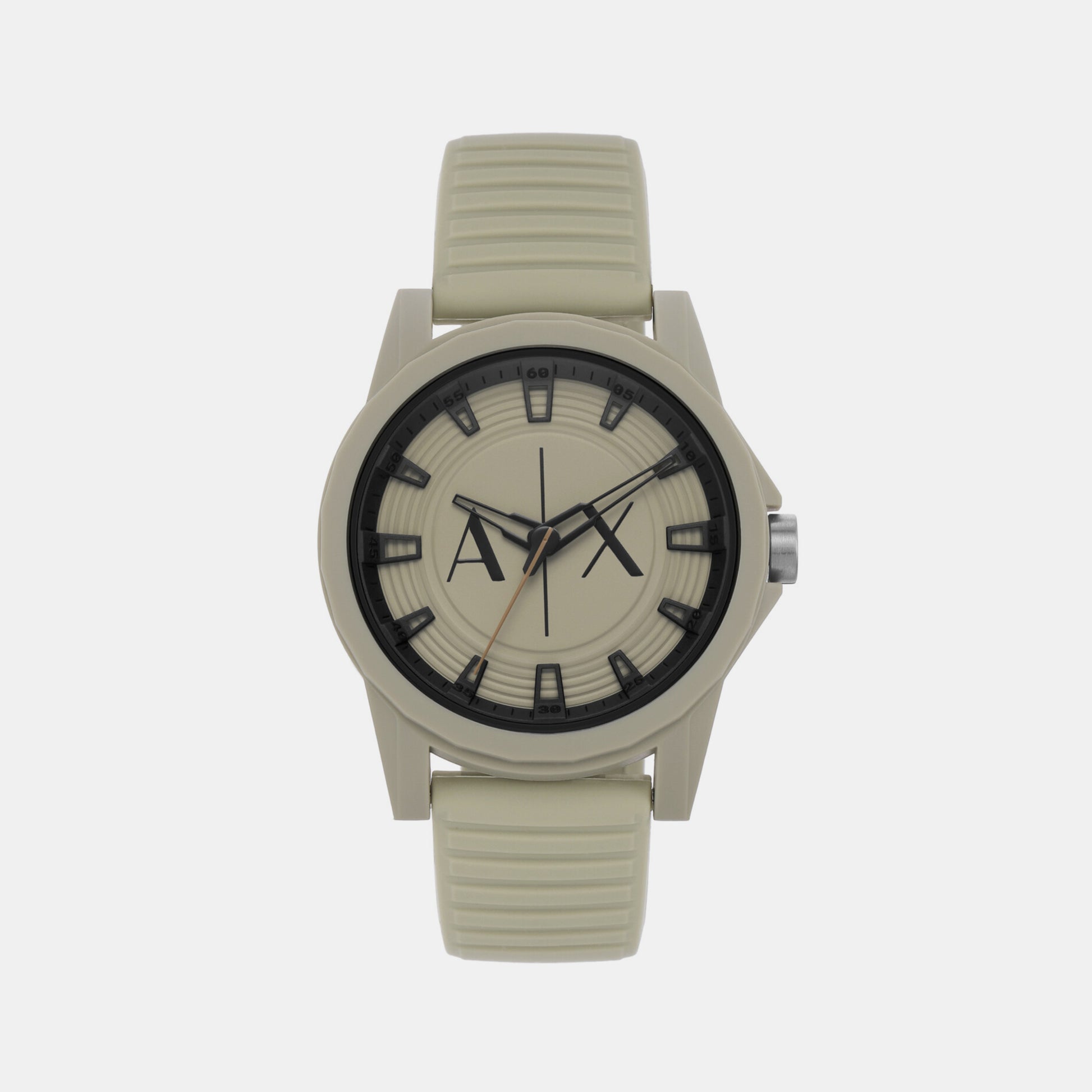 Male Brown Analog Silicon Watch AX2528