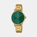 Casio Round Green Analog watch