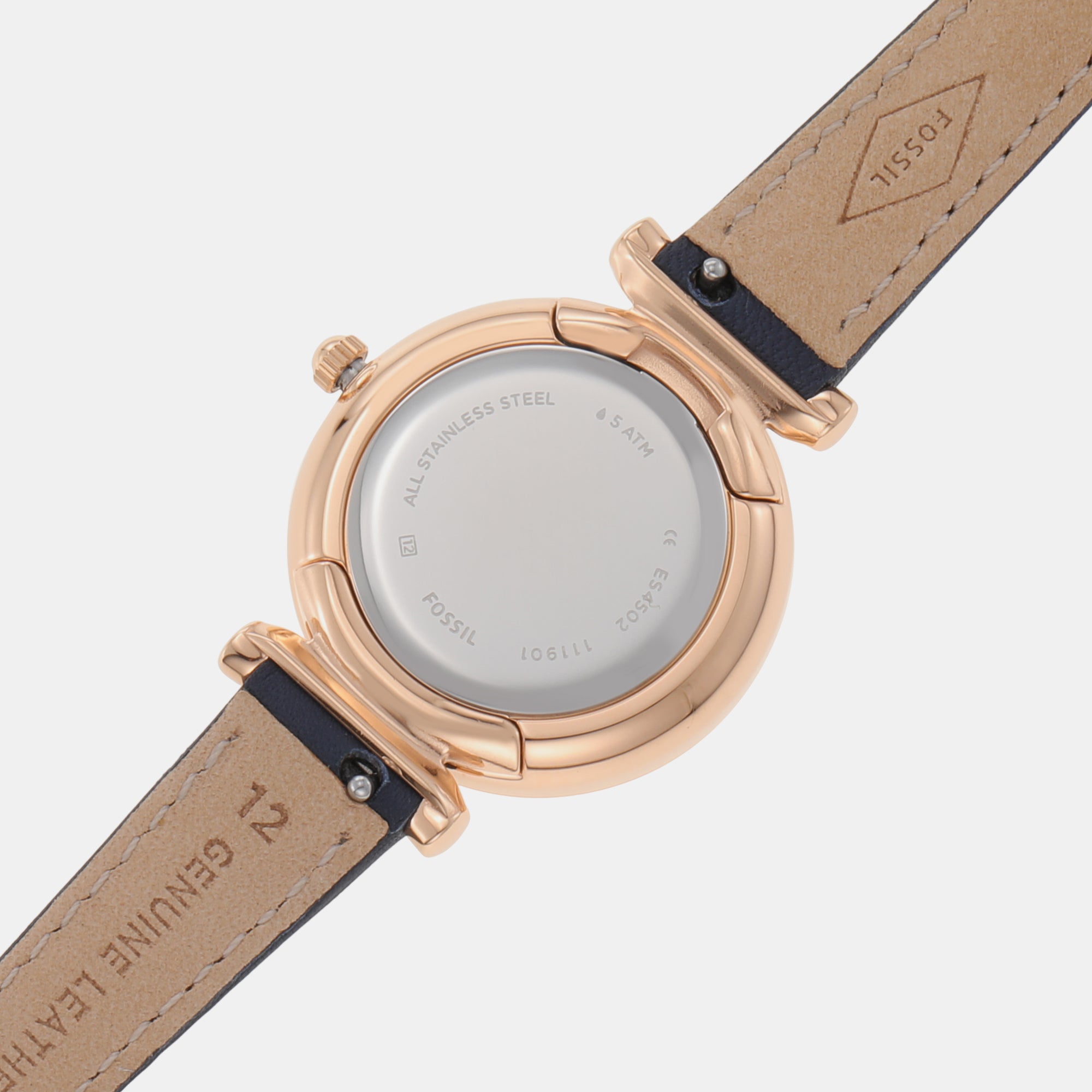 Carlie Women Quartz Two Tone Dial Analog Leather Watch ES4502