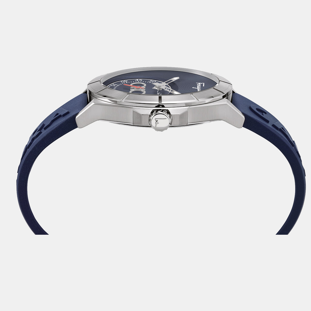 Ferragamo Men Round Blue watch