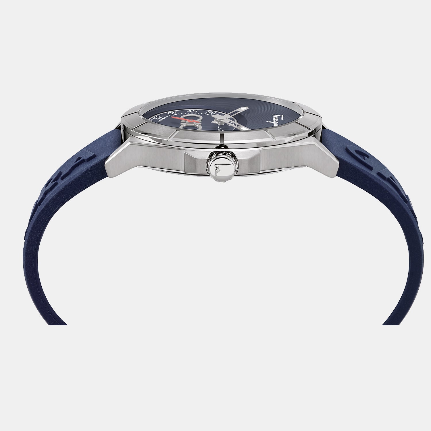 Ferragamo Men Round Blue watch
