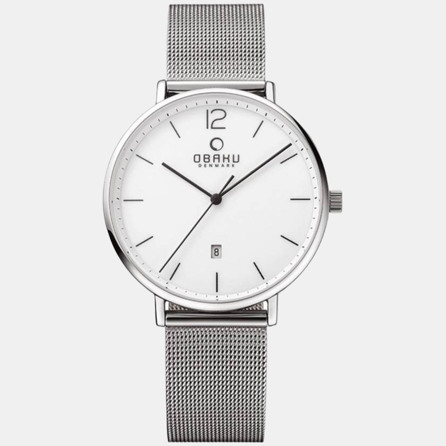 Obaku Men Round White watch