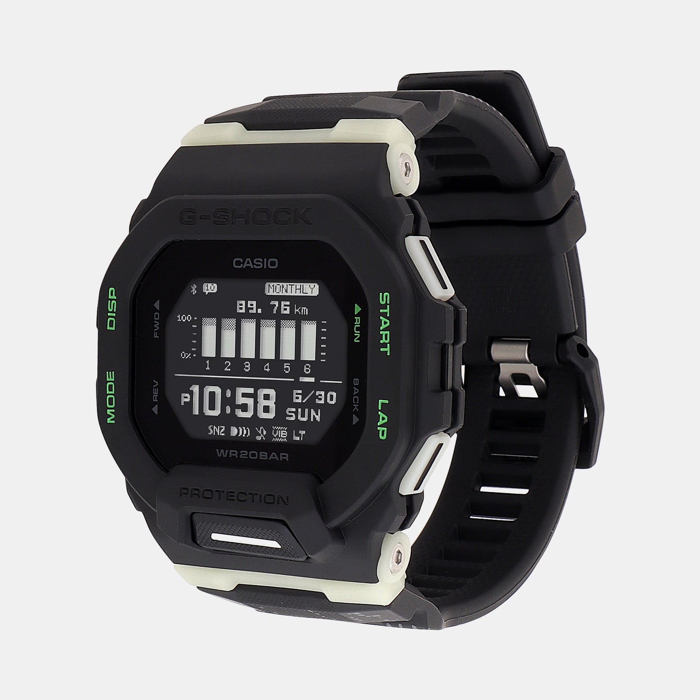 G-Shock Black Men's Digital Resin Watch G1416 - GBD-200LM-1DR