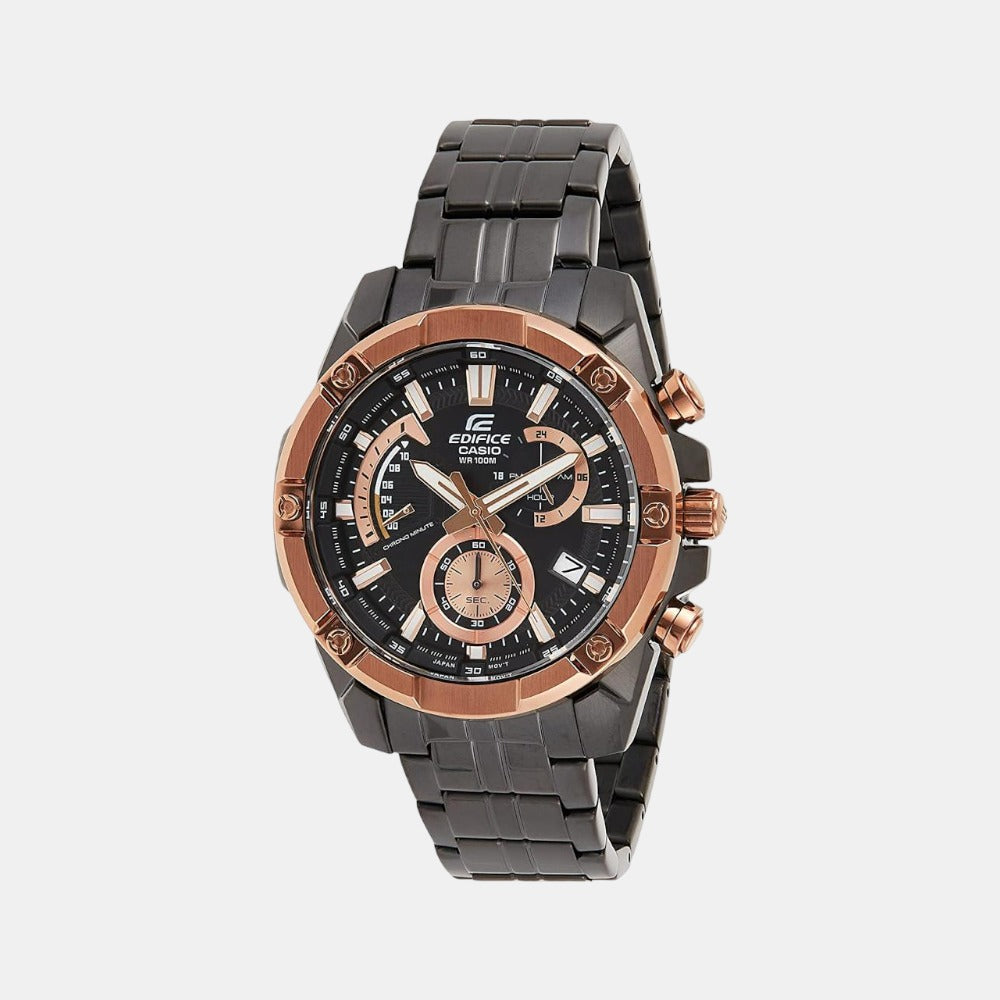 Casio Round Black Chronograph watch
