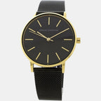 Lola Women Quartz Black Dial Analog Stainless Steel Watch AX5548