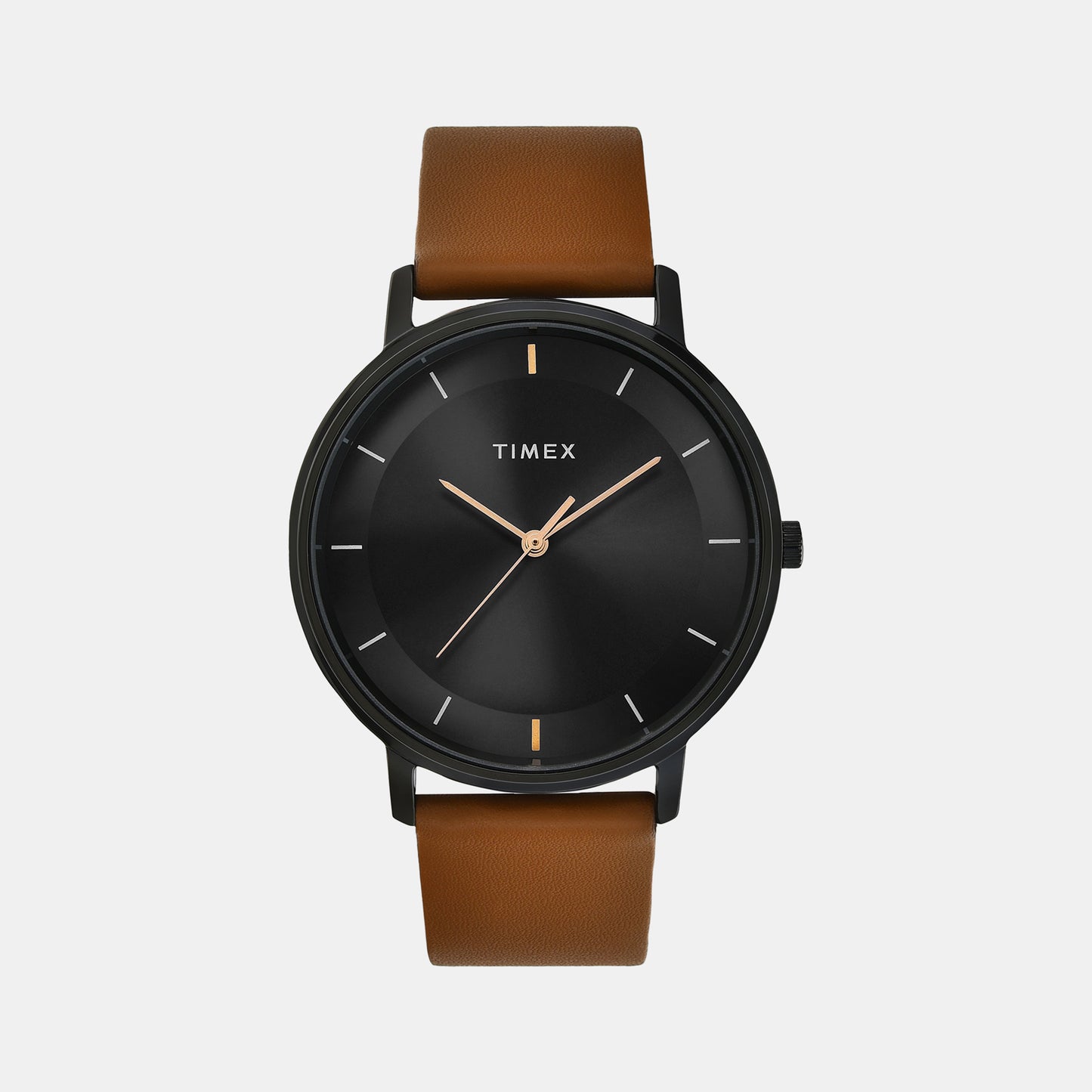 Male Black Analog Leather Watch TW0TG8016