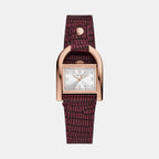 Fossil Rectangular Rose Gold Analog watch