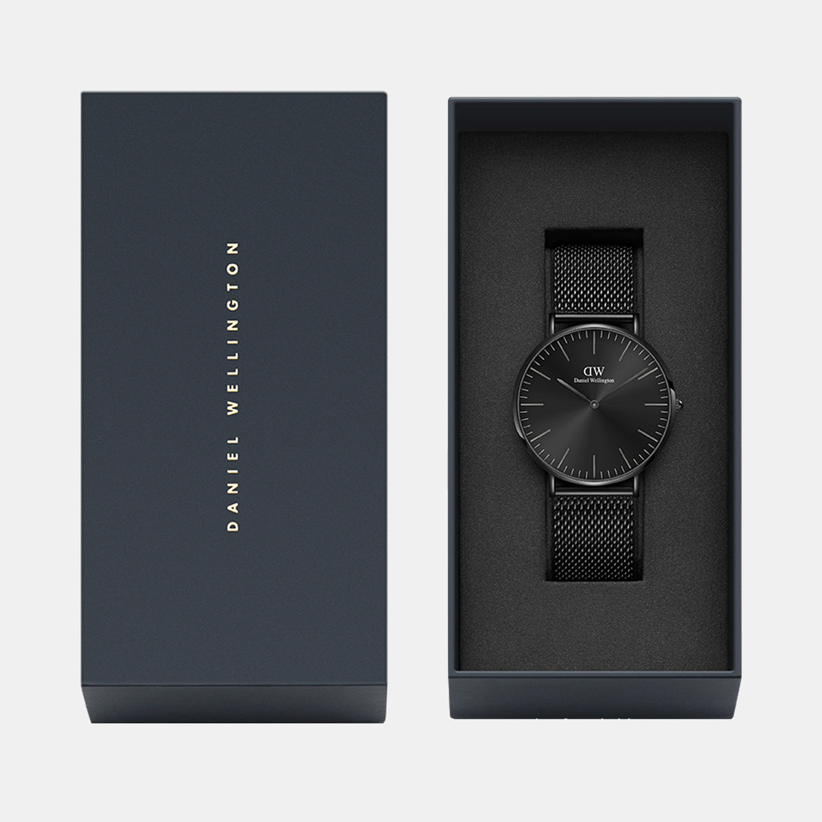 Daniel Wellington Men Round Black watch