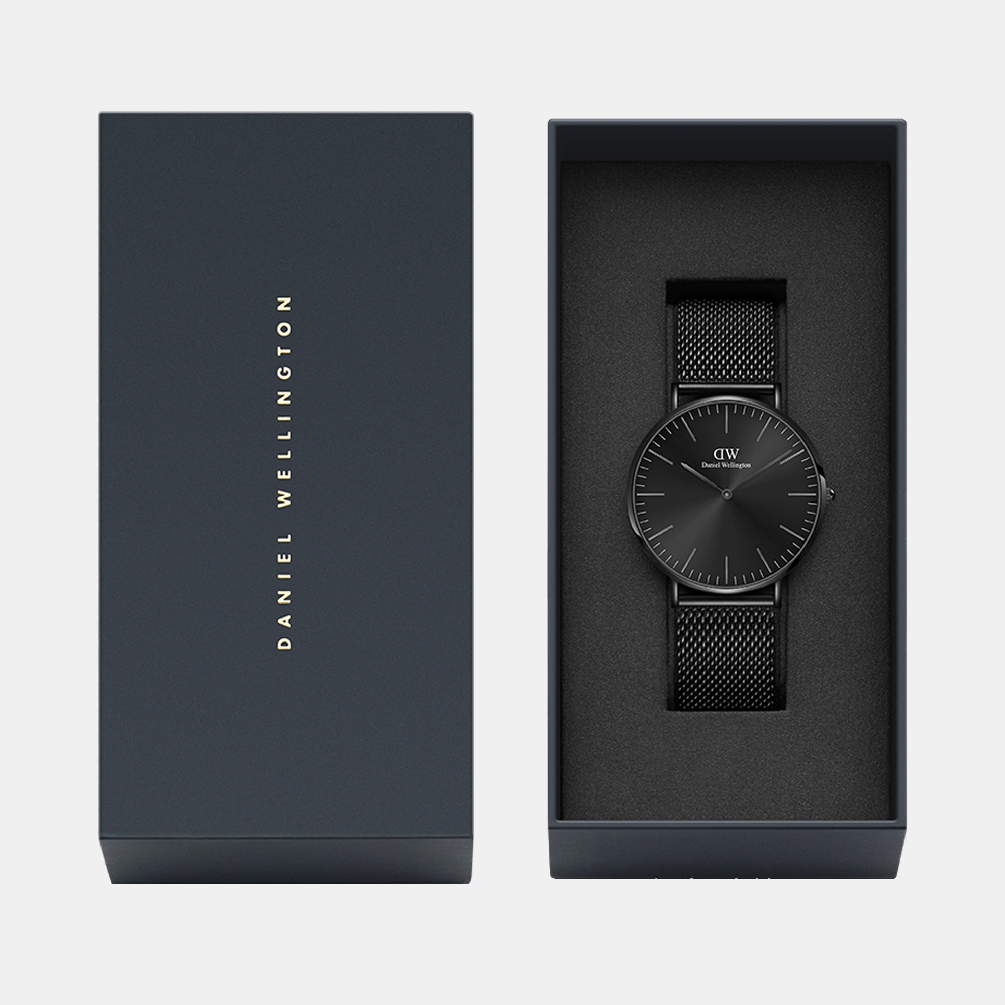 Daniel Wellington Men Round Black watch