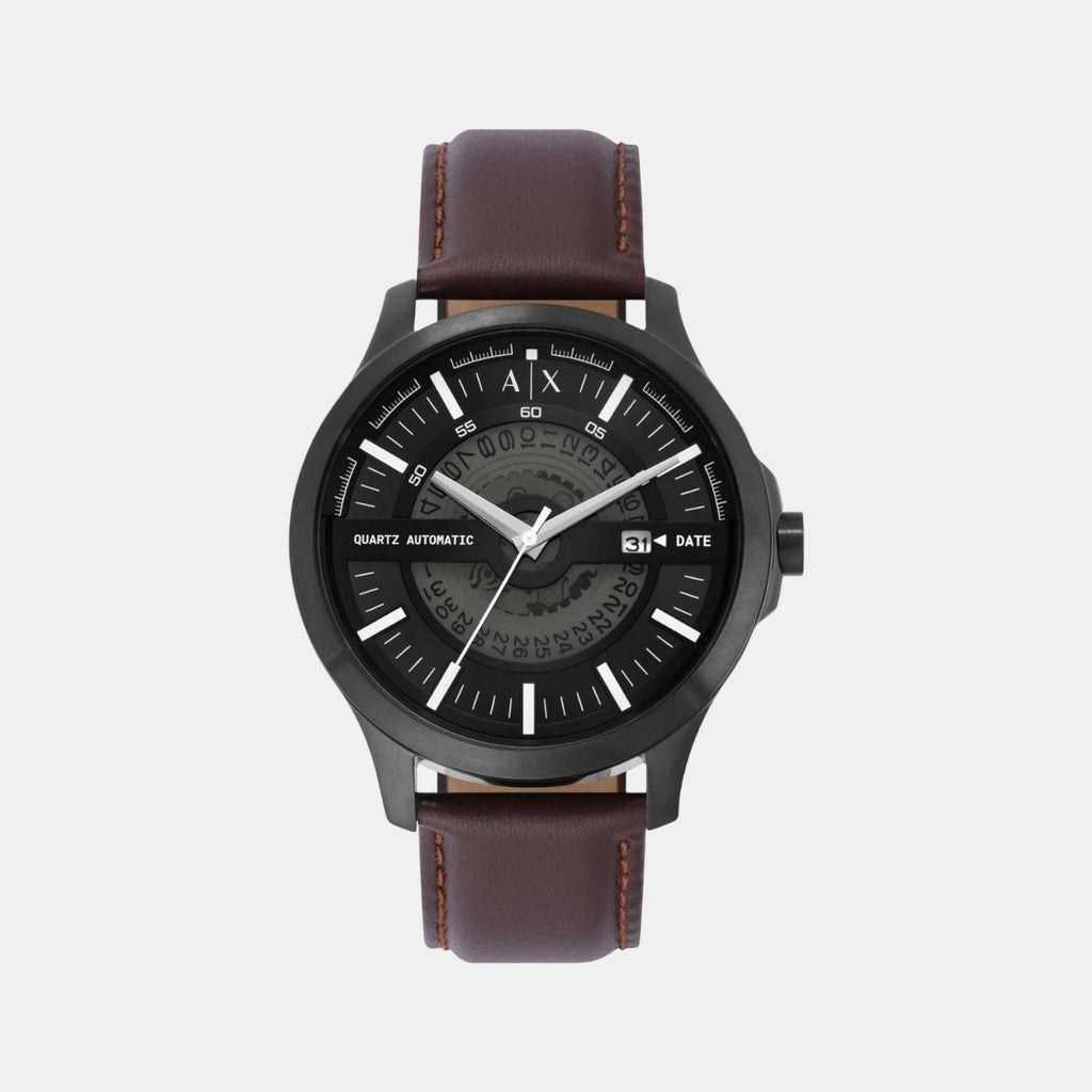 Armani Exchange Round Black Analog watch