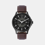 Armani Exchange Round Black Analog watch