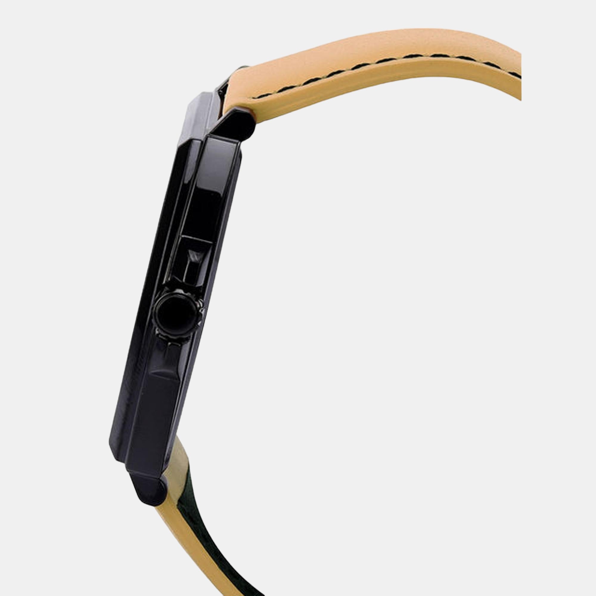 Enticer Men Quartz Black Dial Analog Leather Watch A2121