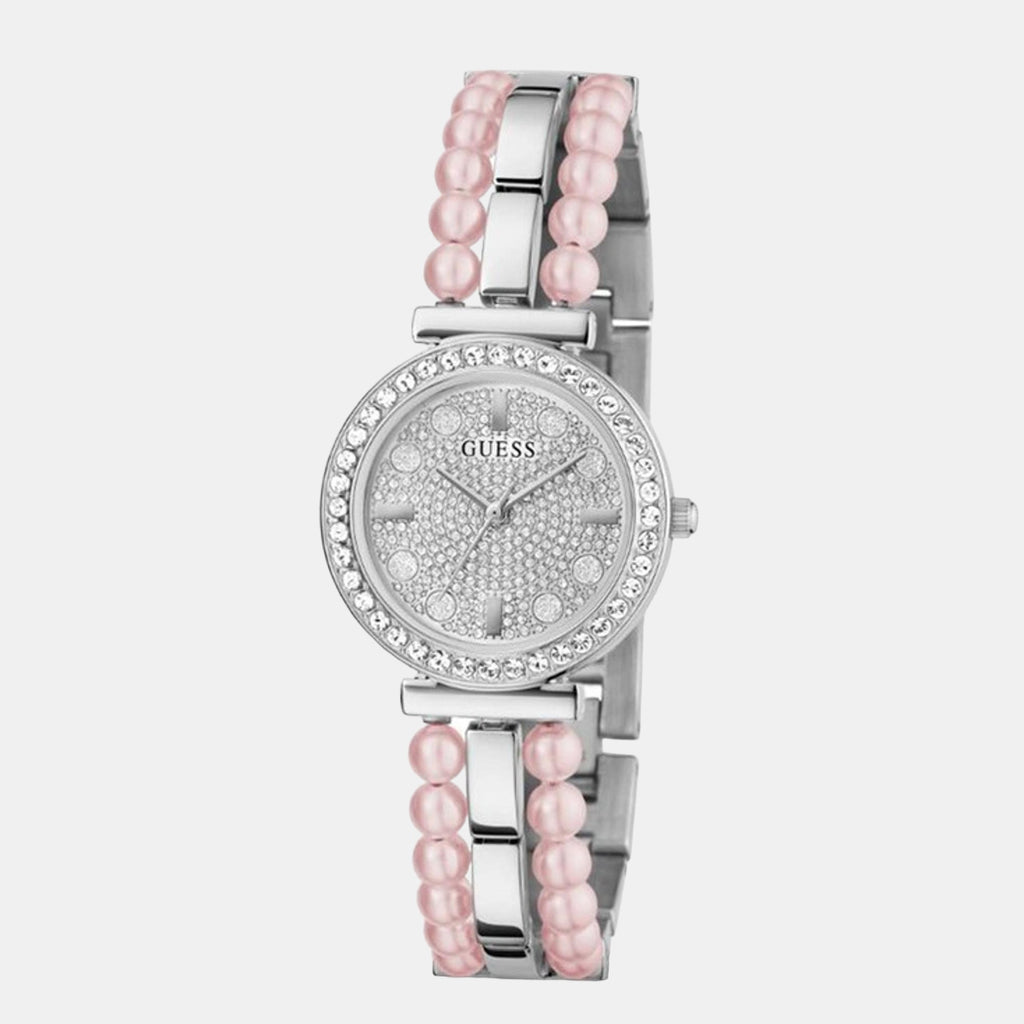 Women Quartz Silver Dial Analog Stainless Steel Watch GW0531L1