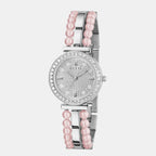 Women Quartz Silver Dial Analog Stainless Steel Watch GW0531L1