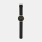Male Black Analog Leather Watch SKW6896