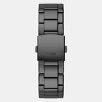 Crescent Men Quartz Black Dial Analog Stainless Steel Watch GW0574G3