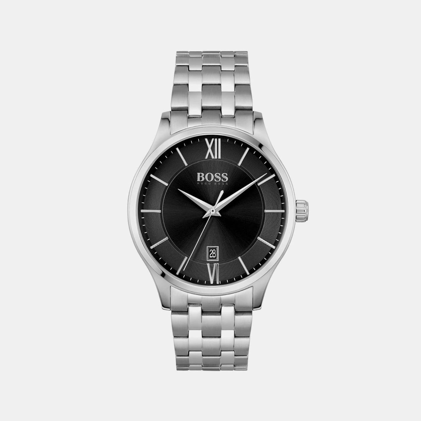 Elite Male Black Analog Stainless Steel Watch 1513896