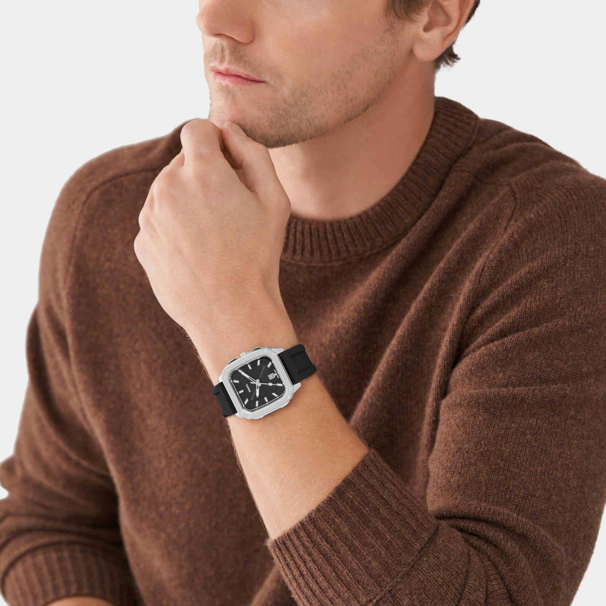 Fossil Men Square Black watch