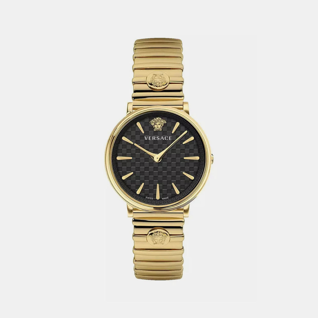 Versace Round Black Analog watch