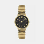 Versace Round Black Analog watch