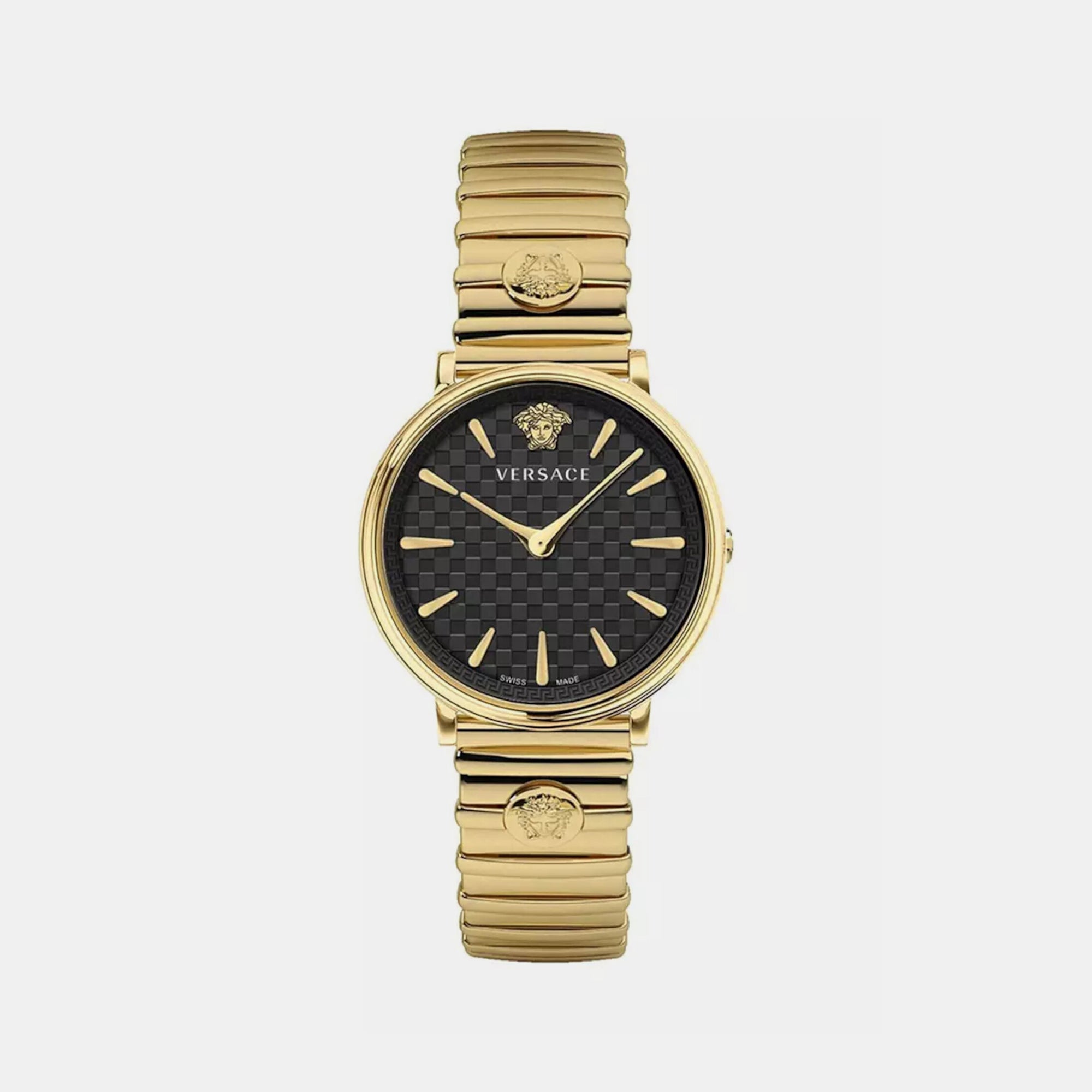 Versace Round Black Analog watch