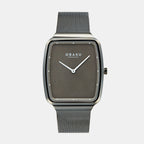 Obaku Rectangular Grey Analog watch