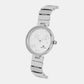 Female Silver Analog Stainless Steel Watch 7504B-M1103
