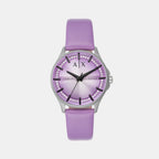 Armani Exchange Round Purple Analog watch