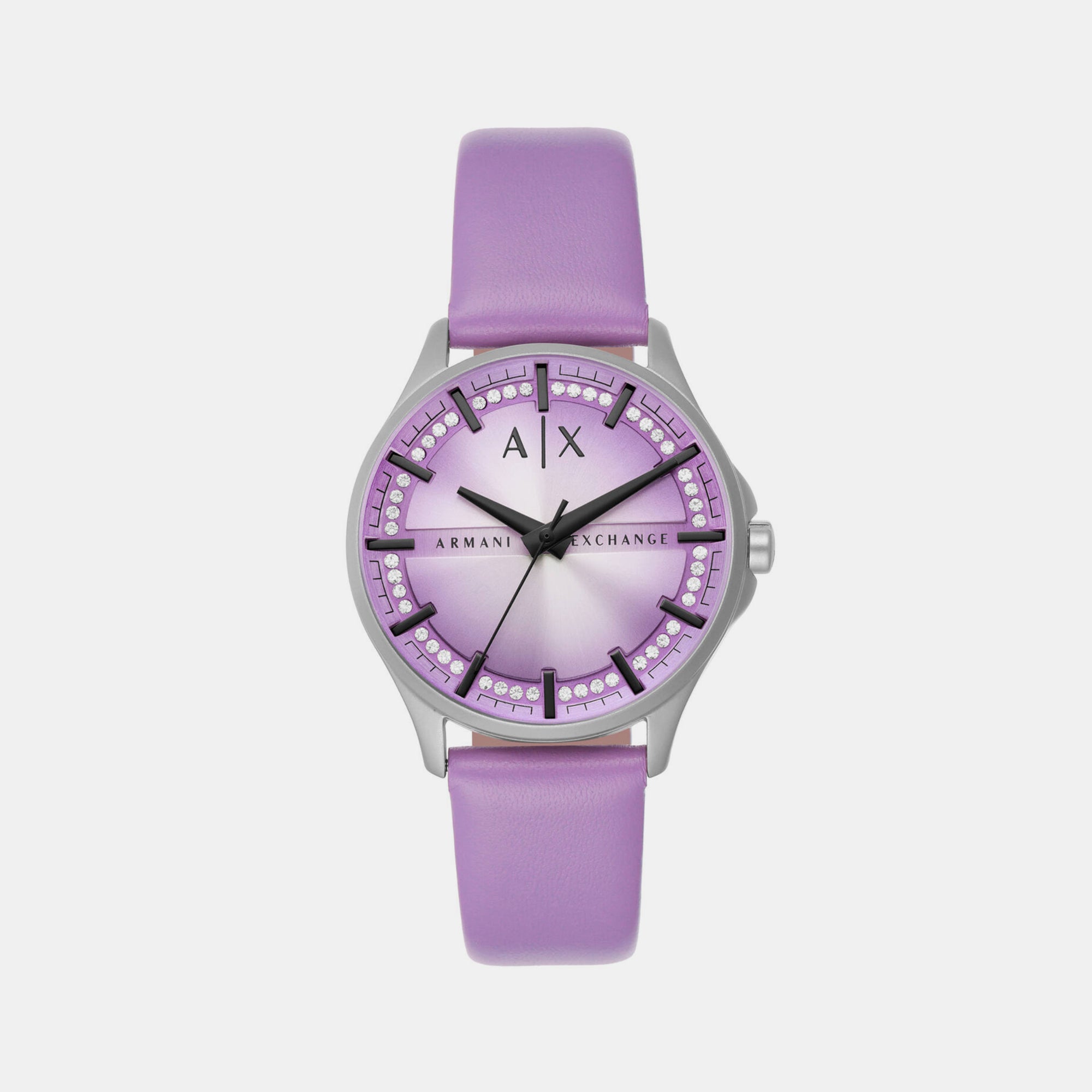Armani Exchange Round Purple Analog watch