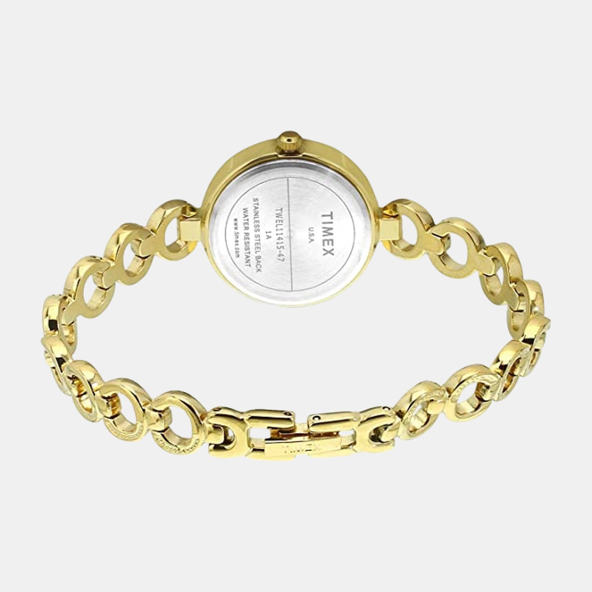 Women Quartz Maroon Dial Analog Brass Watch TWEL11415