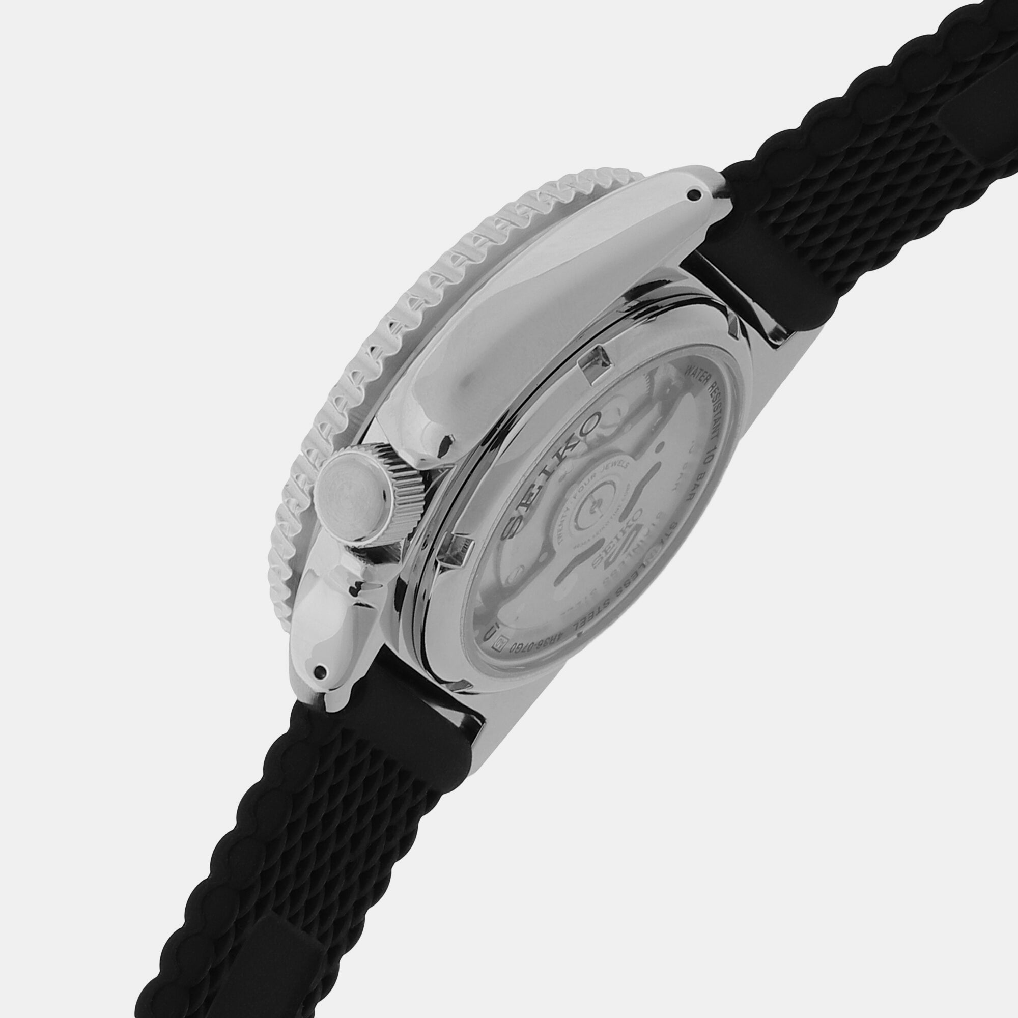 Seiko Men Round Black watch