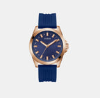 Guess Round Blue Analog watch