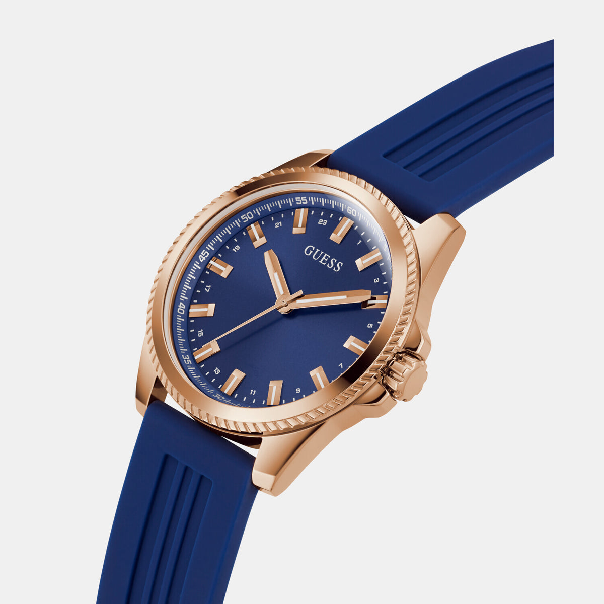 Guess Stainless Steel Round watch