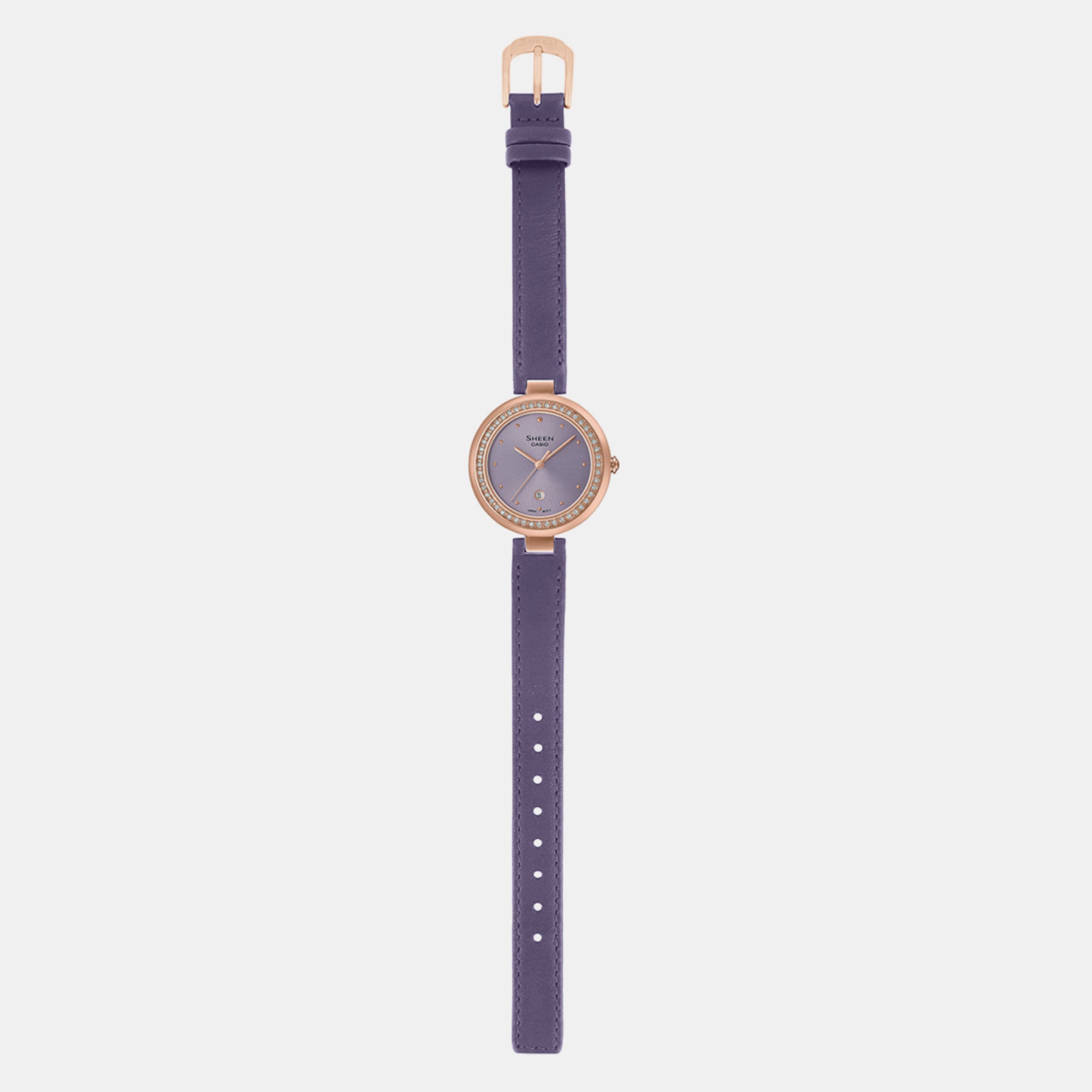 Casio Leather Purple watch