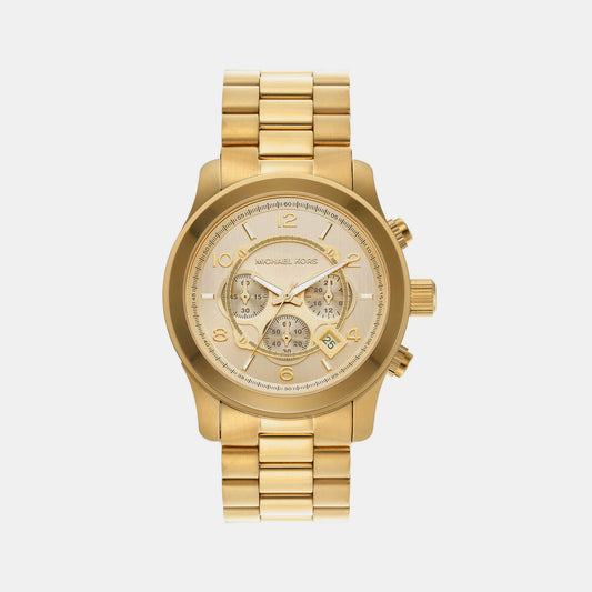 Male Gold Chronograph Stainless Steel Watch MK9074